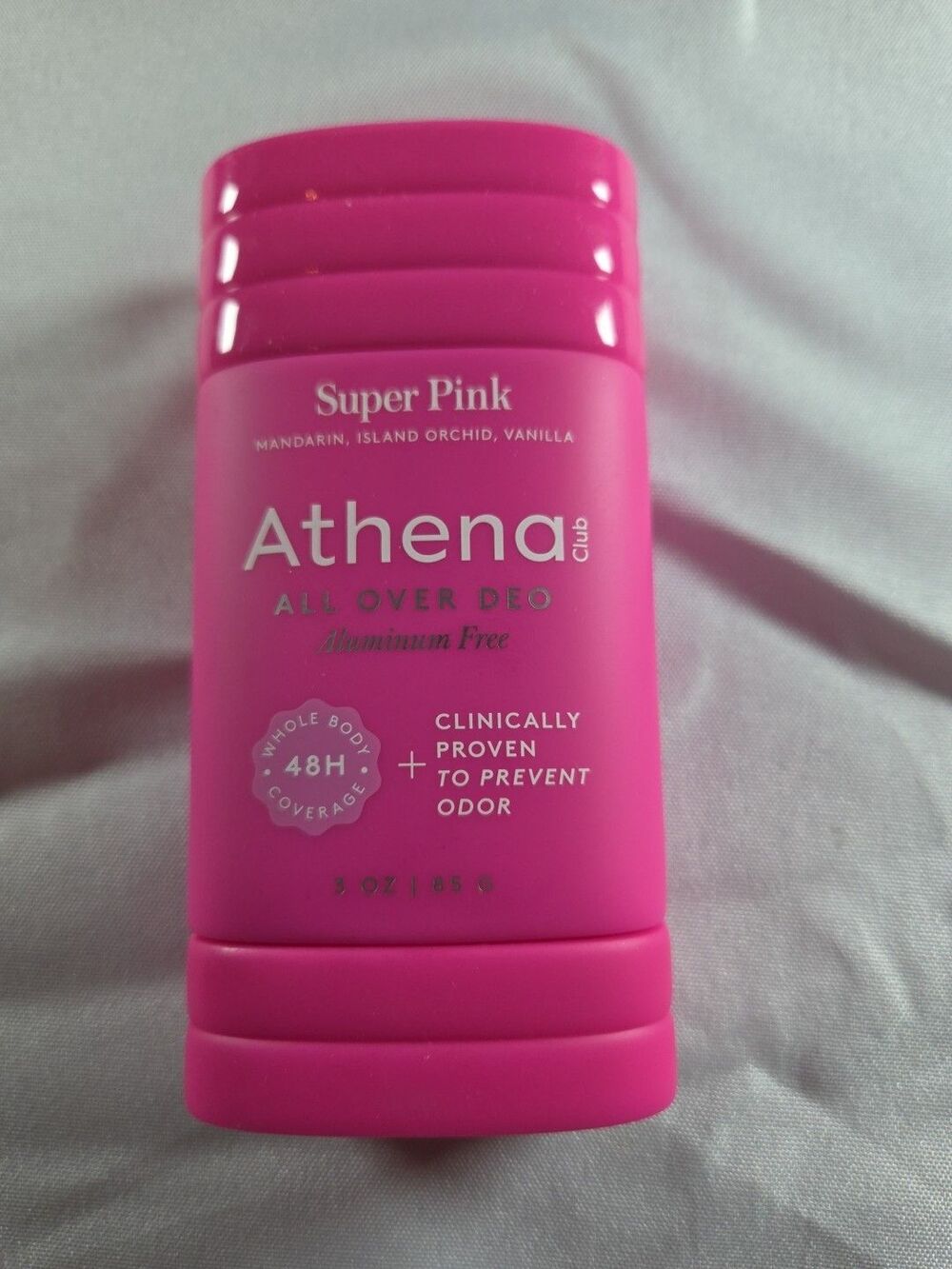 Athena Club All Over Deodorant Super Pink 3oz Mandarin, Orchid ALUMINUM FREE